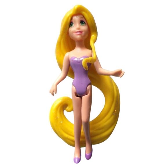 Magiclip Polly Pocket Tangled Rapunzel Doll Only Disney Princess Magic Clip Nude - Picture 3 of 16